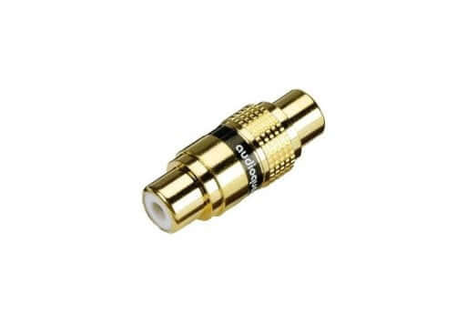 ข้อต่อสายสัญญาณ อุปกรณ์เสริมเครื่องเสียง AUDIOQUEST : RCA COUPLER (RCA FEMALE TO RCA FEMALE)